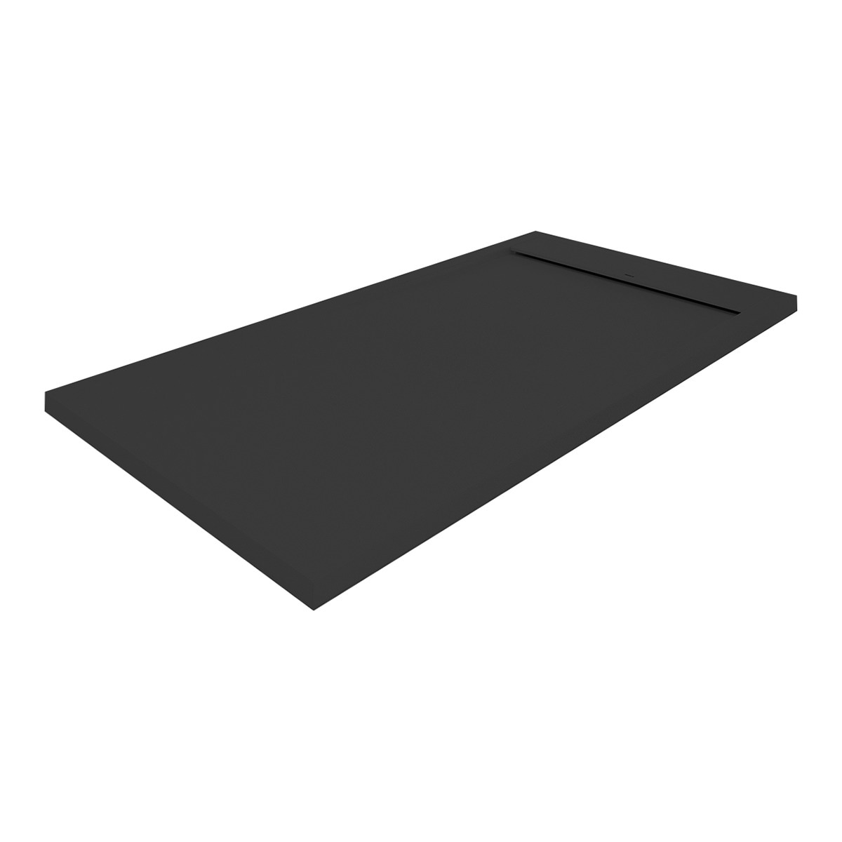 Base de Duche Extraplana de Resina Matis Preto-1