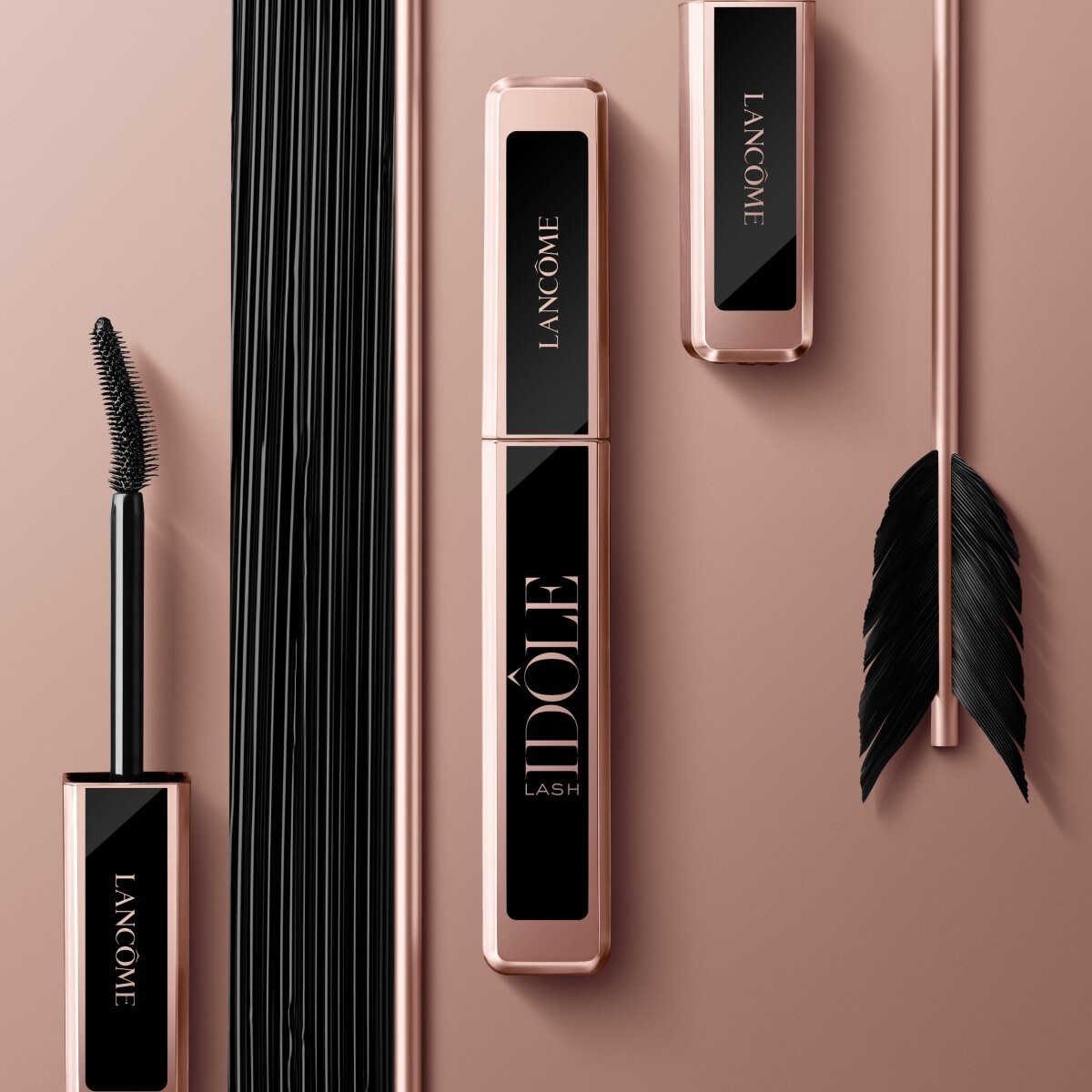 Máscara de Pestanas Lash Idôle Lancôme 01 Glossy Black-5