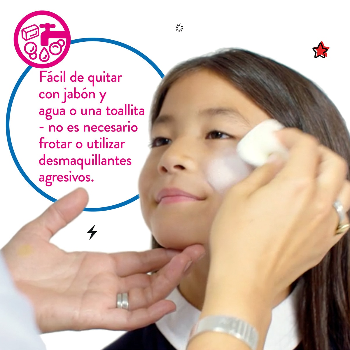 Bote Maquillaje Payaso 50 ml Snazaroo Blanco 4