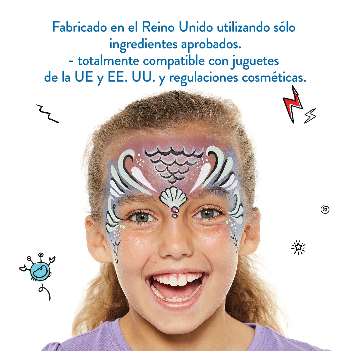 Bote Maquillaje Payaso 50 ml Snazaroo Blanco 3