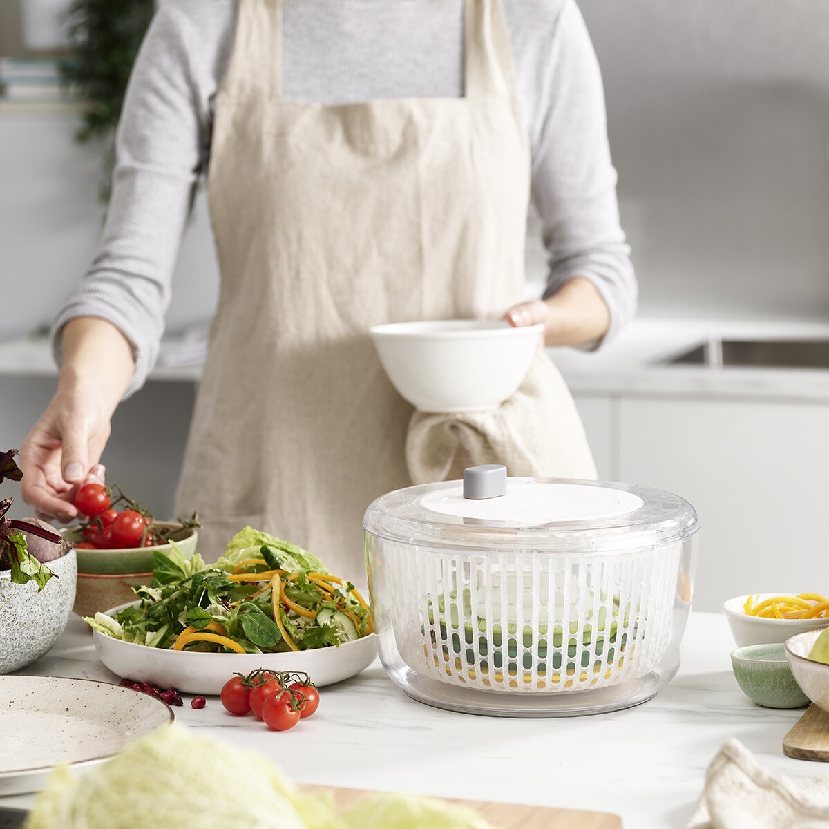 Centrifugadora de saladas Multi-Prep™ Transparente-9