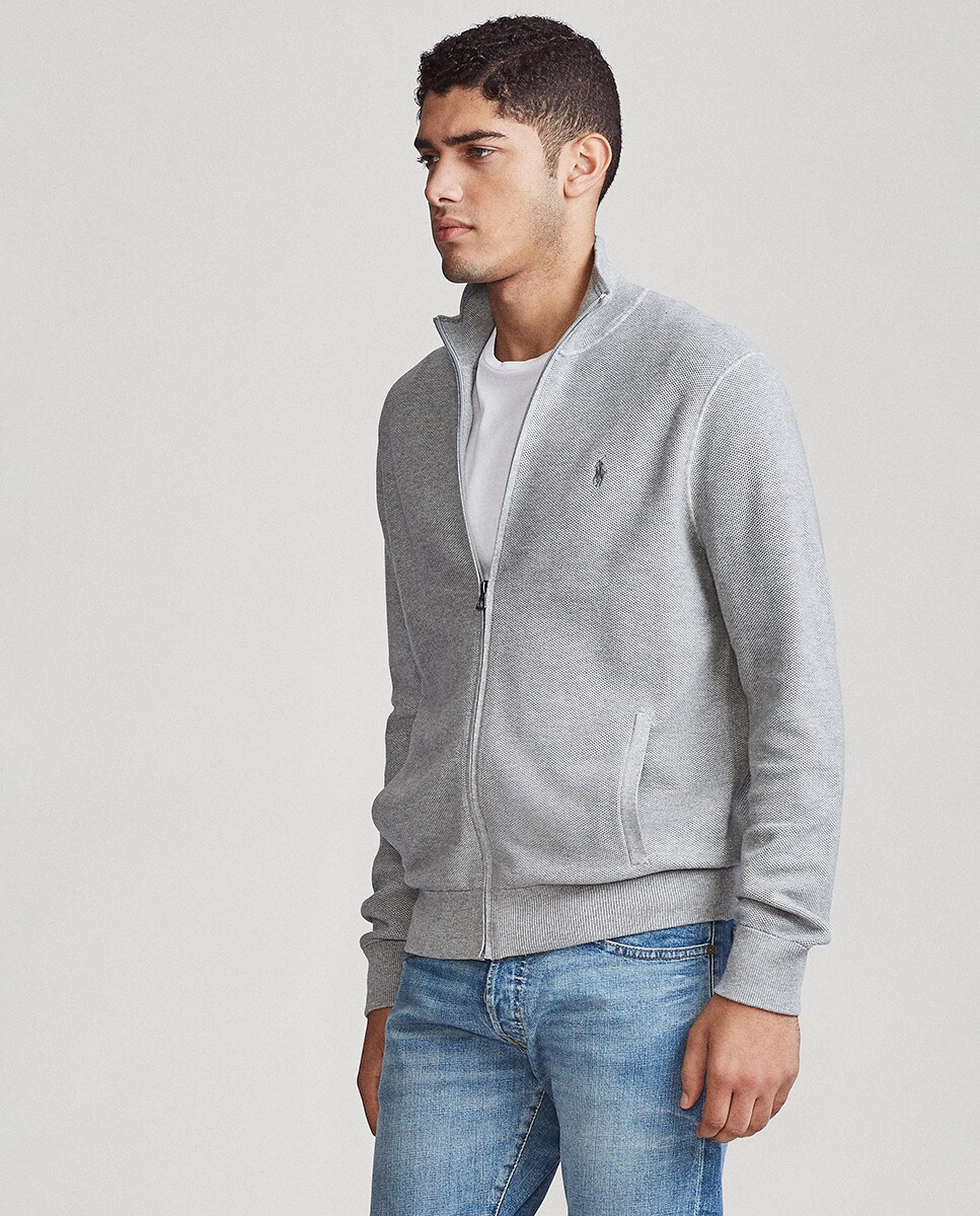 Chaqueta de punto de hombre gris con cremallera · Polo Ralph Lauren · El Corte  Inglés