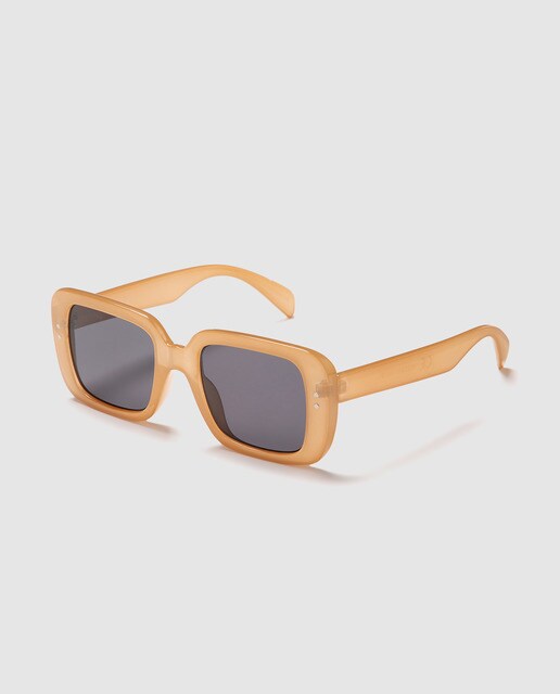 Gafas de sol de mujer Jo \u0026 Mr. Joe rectangulares en camel translucido · Jo  \u0026 Mr. Joe · El Corte Inglés