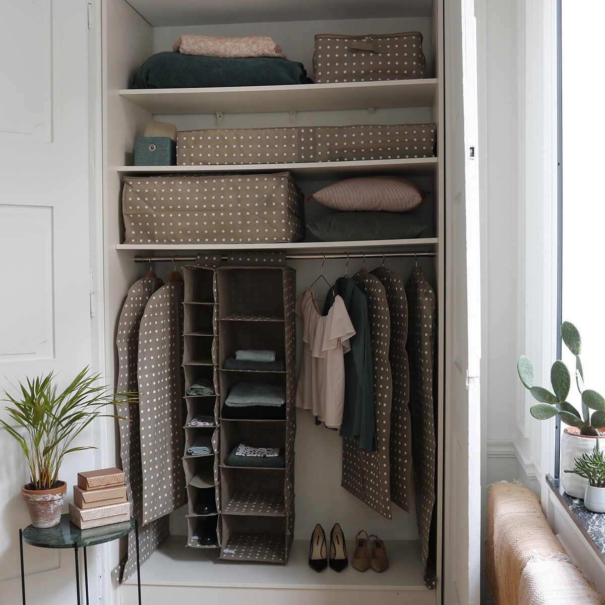 Funda trajes Rivoli Compactor® Beige-2