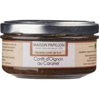 Confit de Cebola com Caramelo frasco 140 g - Maison Papillon
