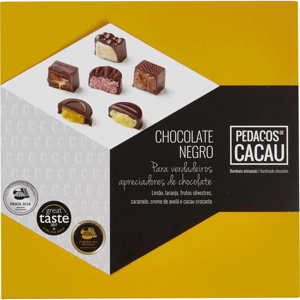 Bombons de Cacau, Caramelo, Laranja e Limão embalagem 175 g
