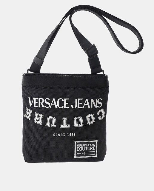 Bandolera de hombre Versace Jeans Couture en negro con cremallera · Versace  Jeans Couture · El Corte Inglés