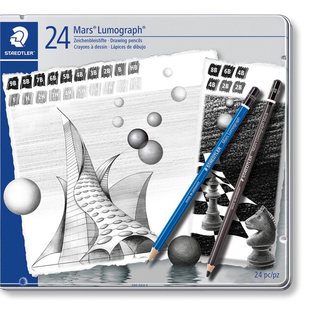 Imagen 0 de Pack con 24 Lápices de Grafito Lumograph Staedtler