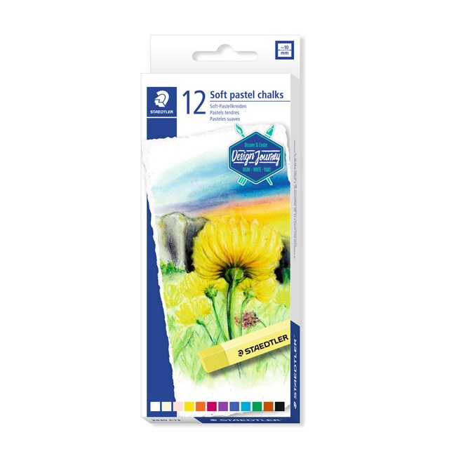 Imagen 0 de Pack con 12 Tizas Pastel Suaves Staedtler Colores Surtidos