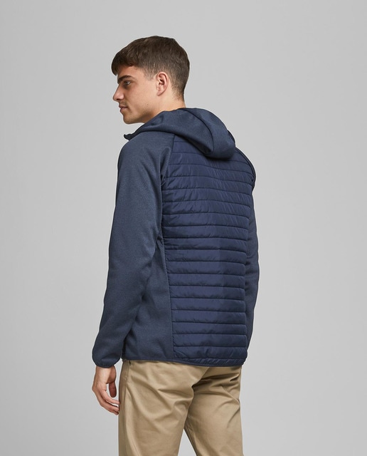 Cazadora de hombre azul marino con capucha · Jack \u0026 Jones · El Corte Inglés