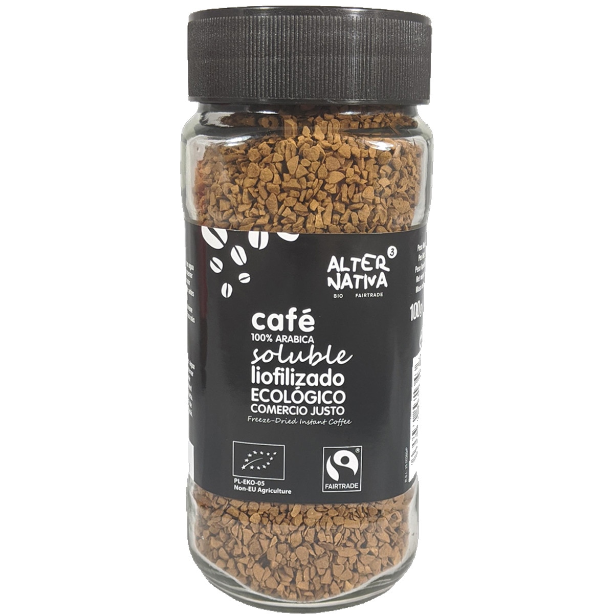 Café Solúvel Biológico embalagem 100 g