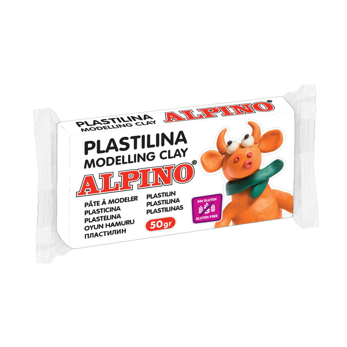 Plasticina 50 g Alpino branca 1