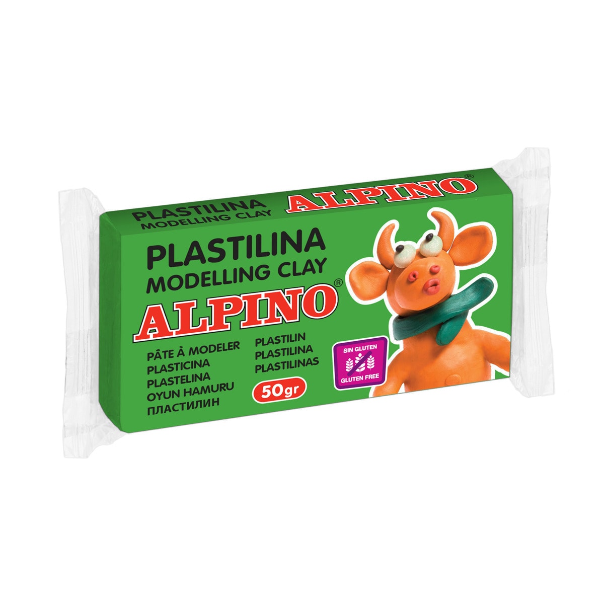 Plasticina 50 g Alpino verde pardo 1
