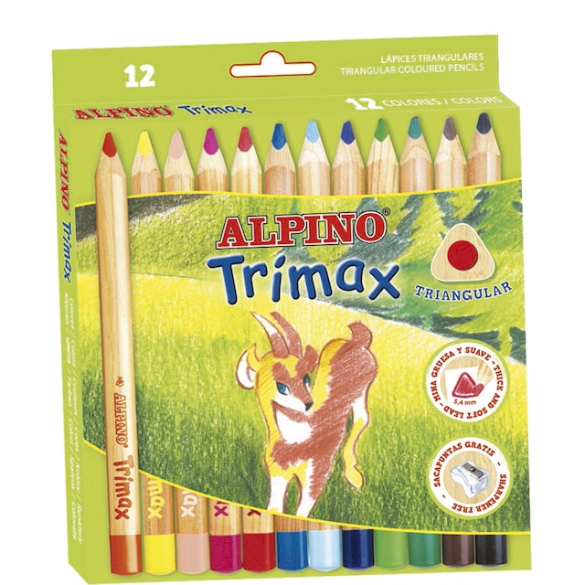 Imagen 0 de Estuche de 12 Lápices Trimax Alpino