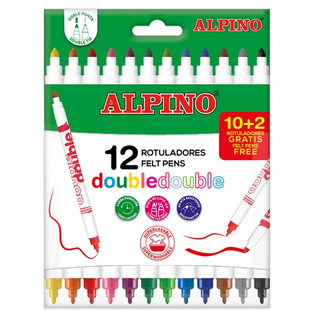 Imagen 0 de Bolsa 10 rotuladores Alpino Double