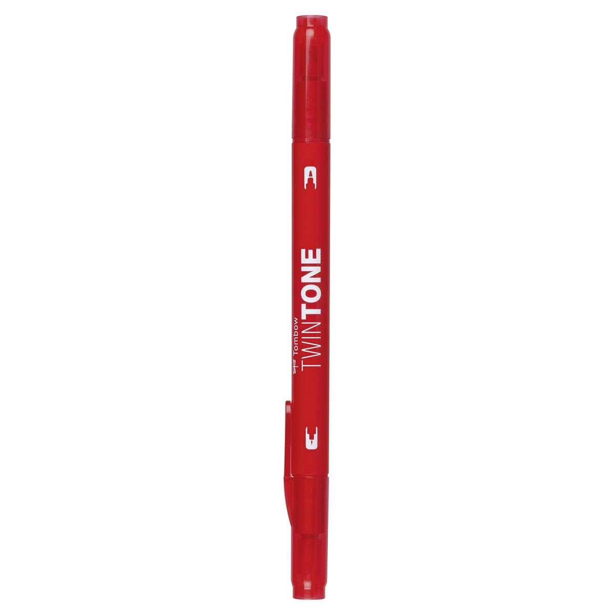 Rotulador Doble Punta TwinTone Base Agua Tombow Red 25 Rojo-1