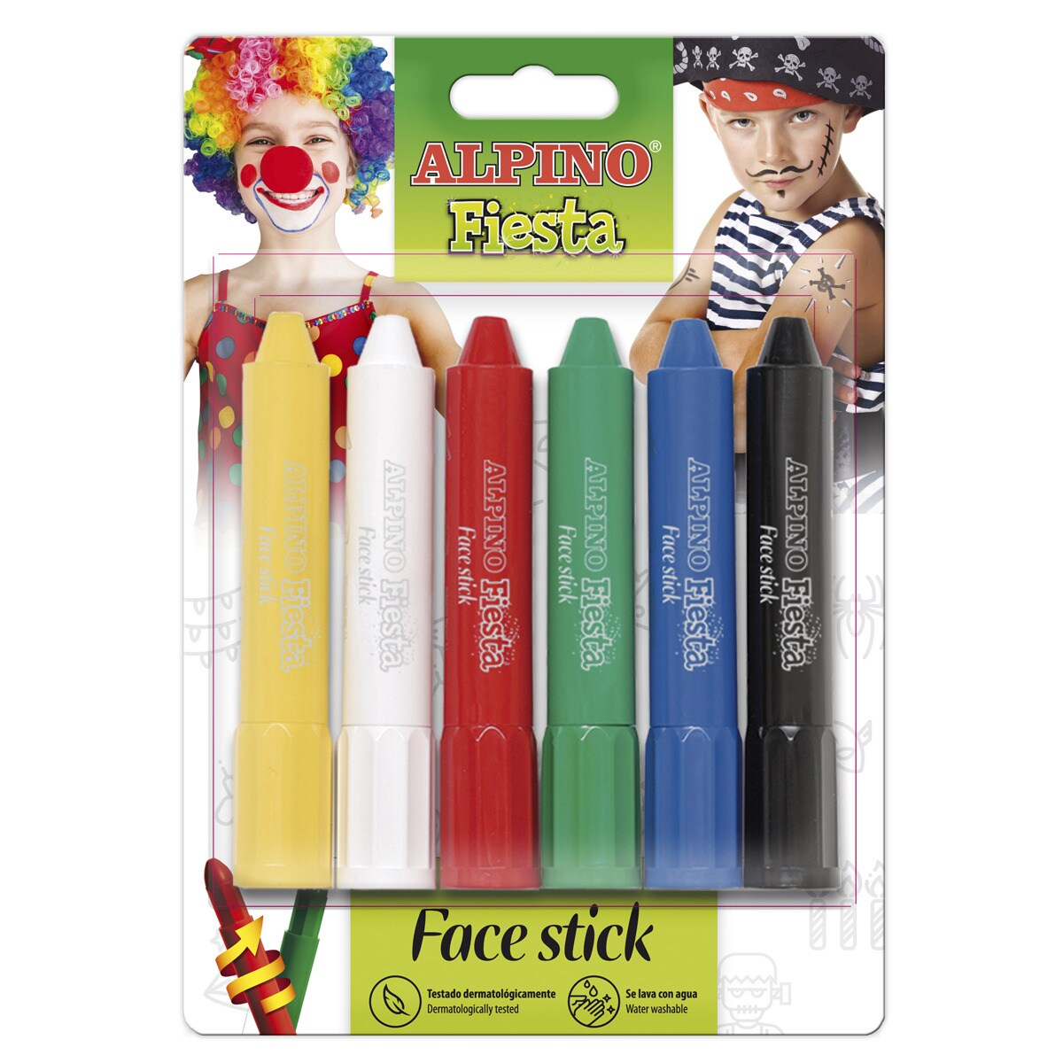 Maquillaje Fiesta Face Stick 6 unidades Alpino 1