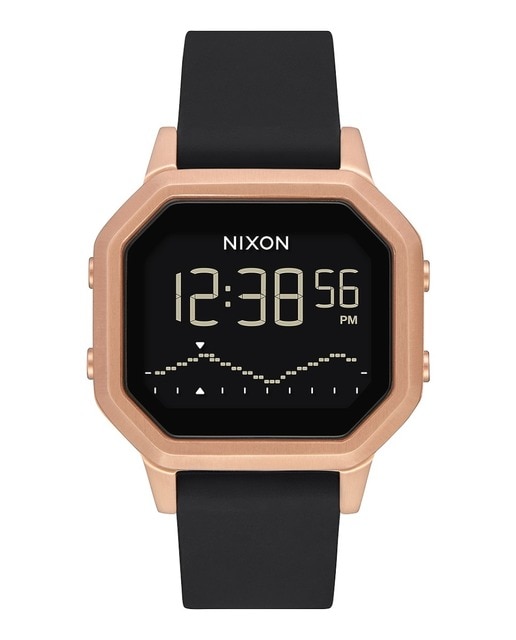 Imagem 0 de Relógio Nixon Siren SS Bracelete Borracha - Preto e Dourado