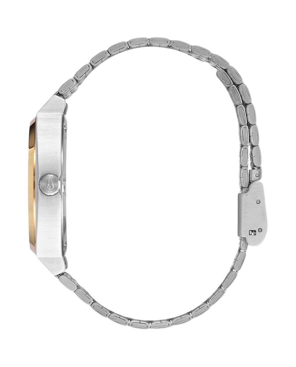 Relógio Nixon Time Teller Bracelete Aço - Prateado e Dourado Ouro-2