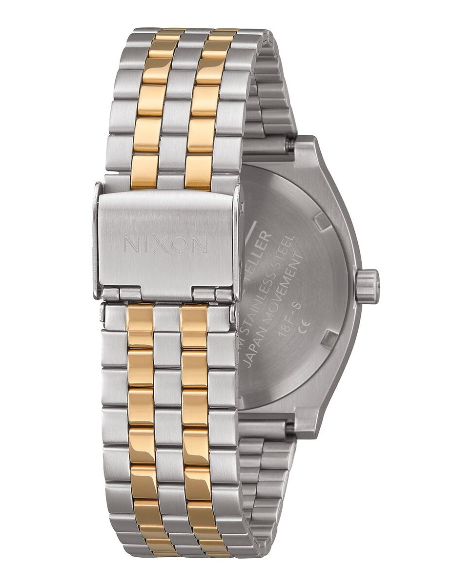Relógio Nixon Time Teller Bracelete Aço - Prateado e Dourado Ouro-3
