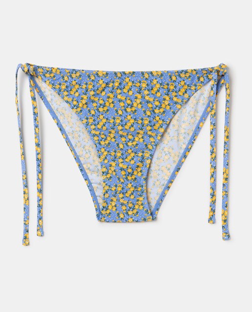 Braga de bikini con lazo flores fibras recicladas · Easy Wear · El 