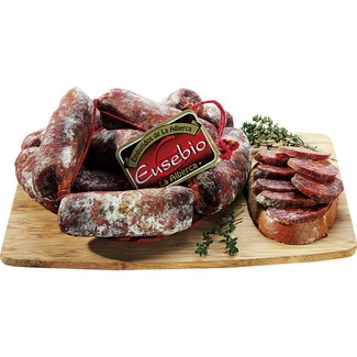 longaniza de chorizo dulce de bellota ibérico peso aproximado pieza 150 g - Don Eusebio