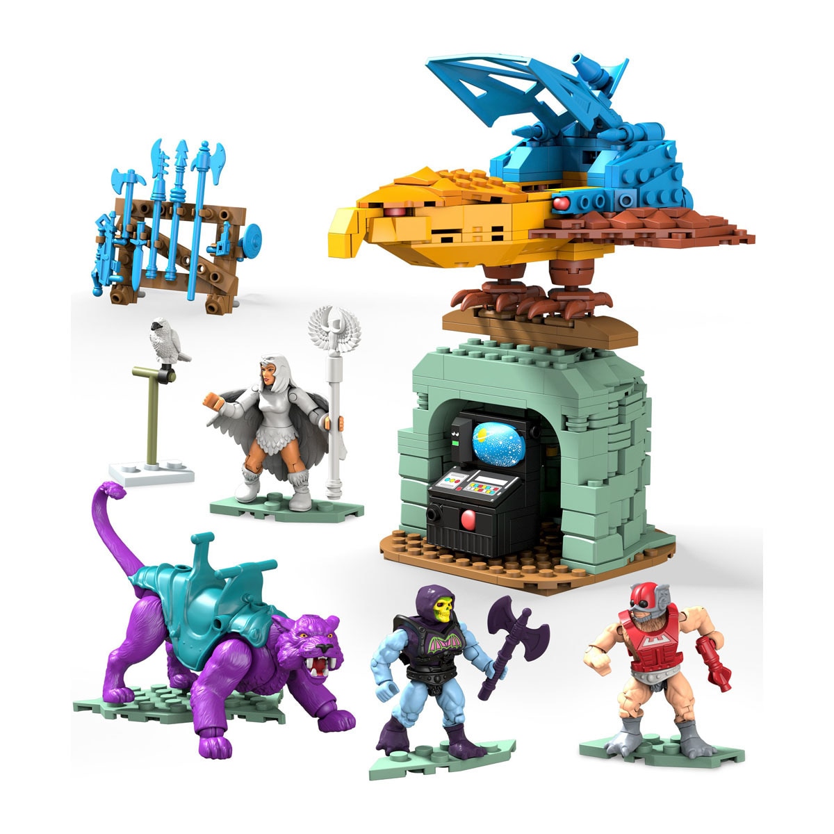 Mega Construx - Masters Of The Universe Point Dread De 557 Piezas, Conjunto De Bloques De Construcción