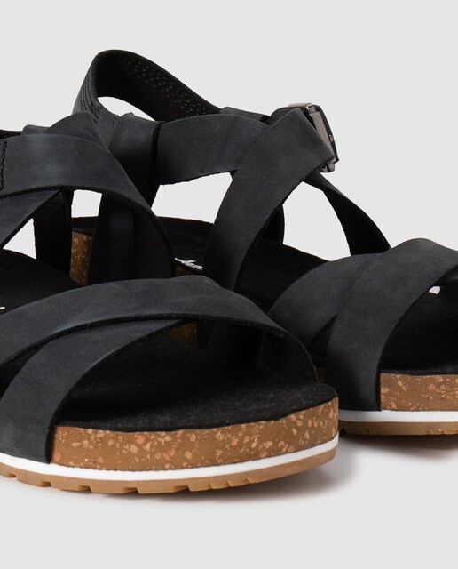 Sandalias planas de mujer Timberland de piel en color negro · Timberland · El  Corte Inglés