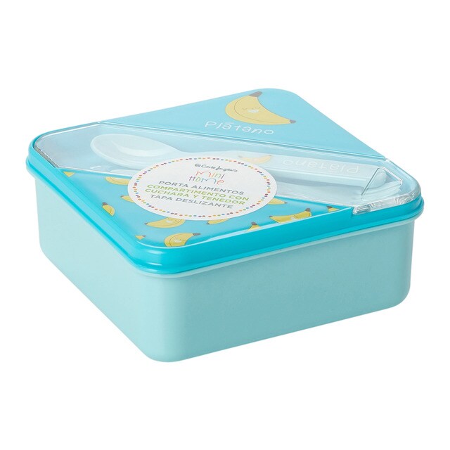 Recipiente de comida con cubiertos Plátanos Mini Home - El Corte Inglés