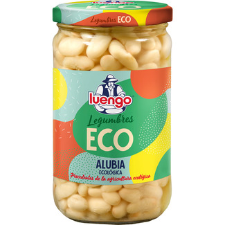 alubia riñón cocida ecológica frasco 400 g neto escurrido - Luengo