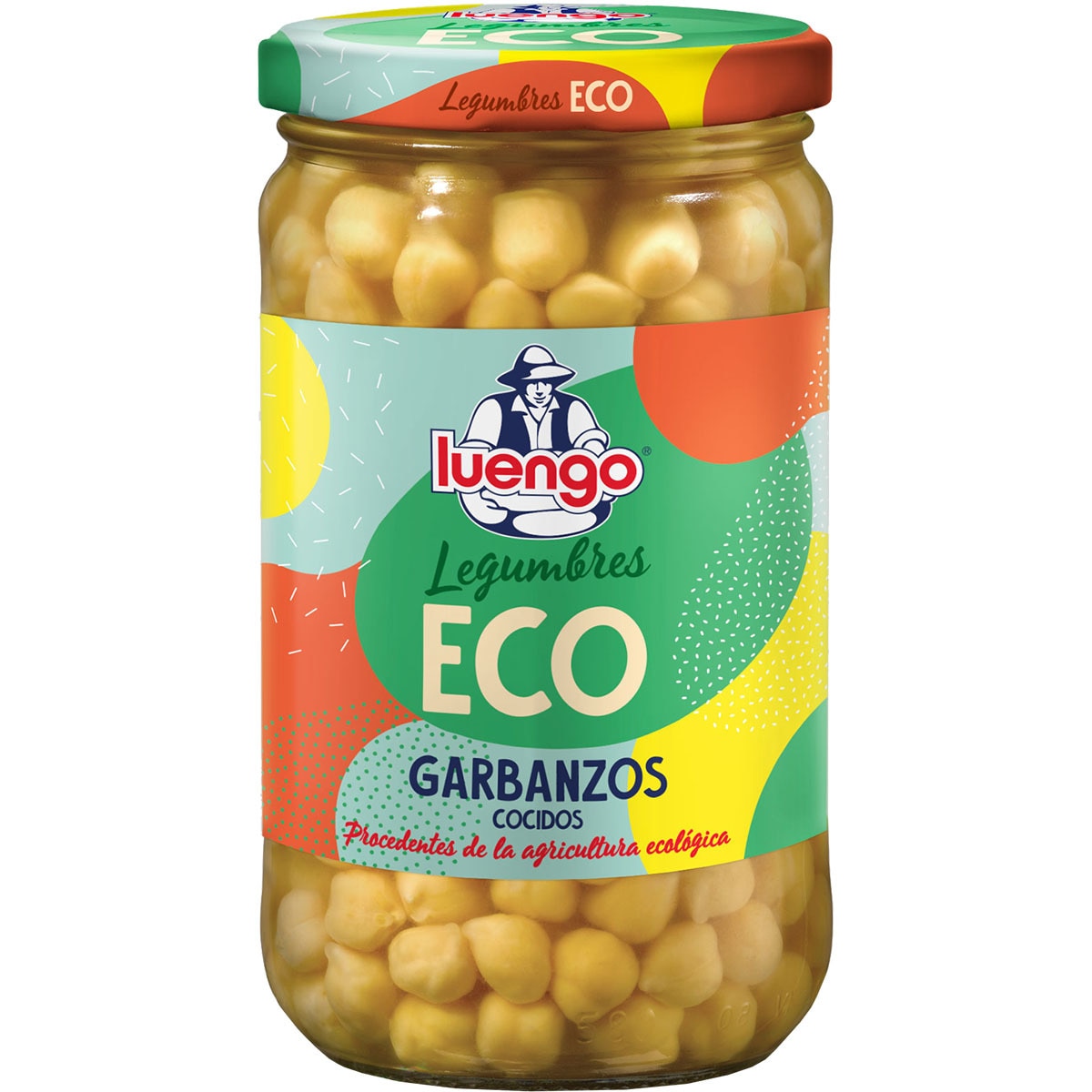 garbanzos cocidos ecológicos frasco 400 g neto escurrido