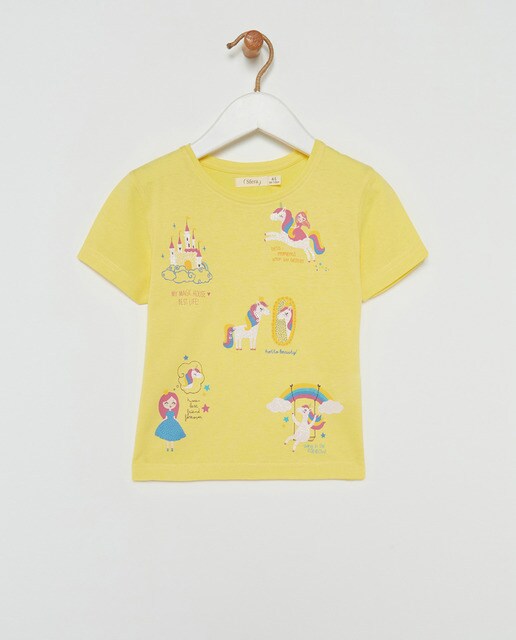 Camiseta de niña unicornios