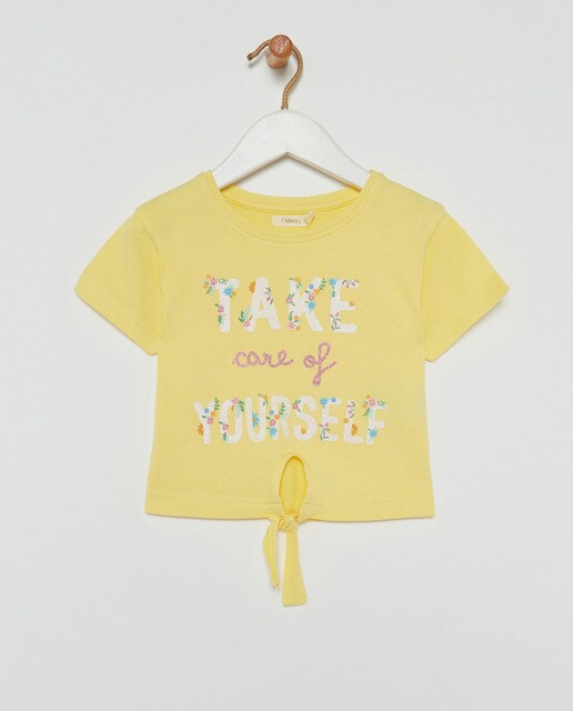 Camiseta de niña frase nudo