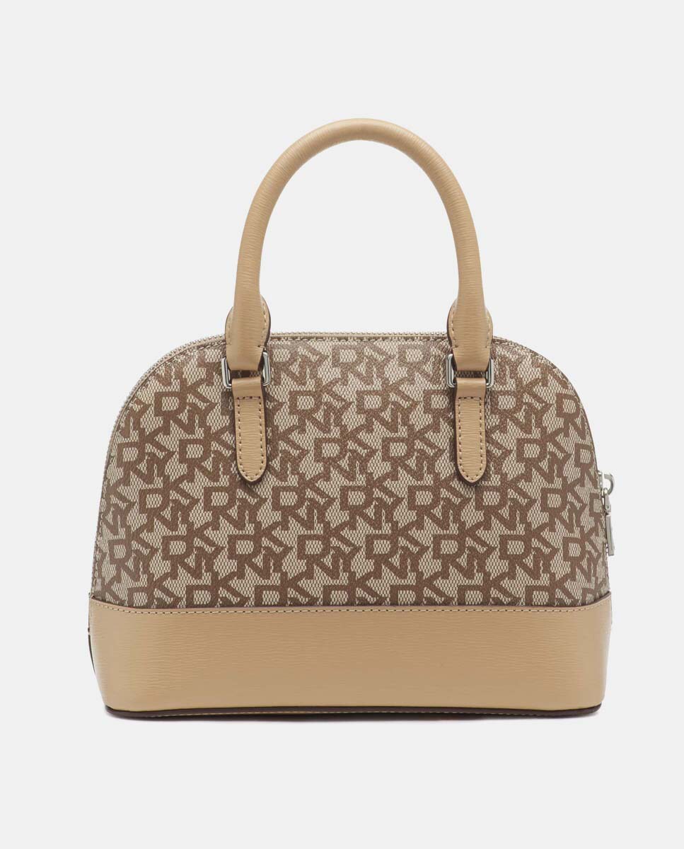 Bolso de mano DKNY en beige con estampado de logos · DKNY · El Corte Inglés Bolso de mano DKNY en beige con estampado de logos · DKNY · El Corte Inglés