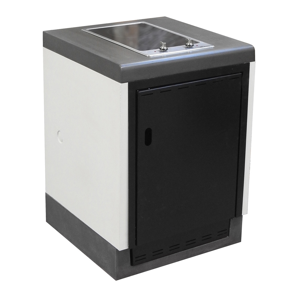 Módulo vitrocerámica Smeg Kitaway Blanco / Negro-2