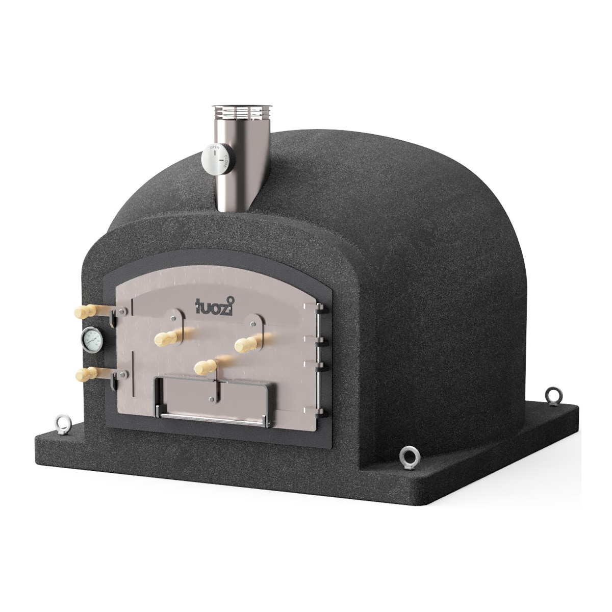 Horno de leña aislado Kitaway Negro-1