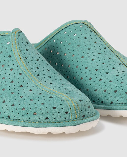 NORDIKAS 200 CABAÑA azul marino - Zapatillas de casa para mujer en lana y  borrego y suela