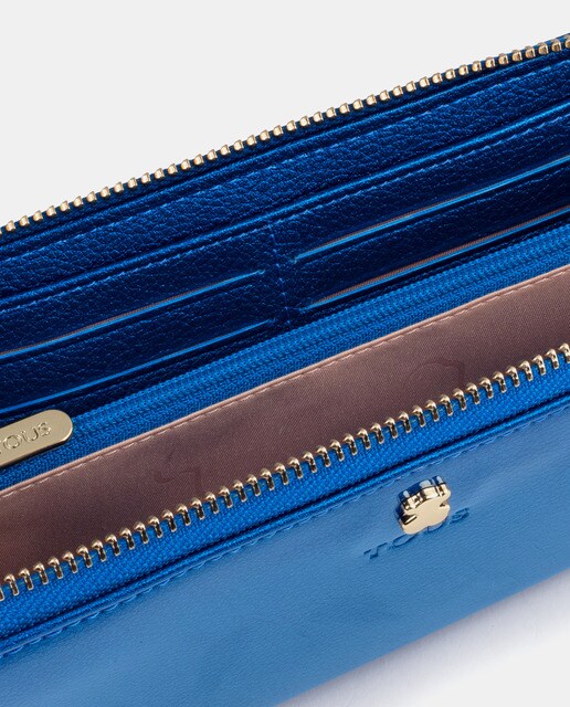 Cartera grande de mujer Tous Dorp azul con cremallera · Tous · El Corte  Inglés