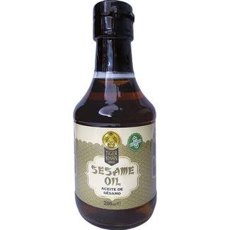 aceite de sésamo sin gluten botella 200 ml - Tiger Khan