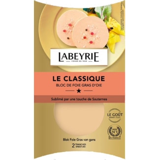 Bloco de Foie Gras de Ganso 2 Unidades embalagem 80 g - Labeyrie