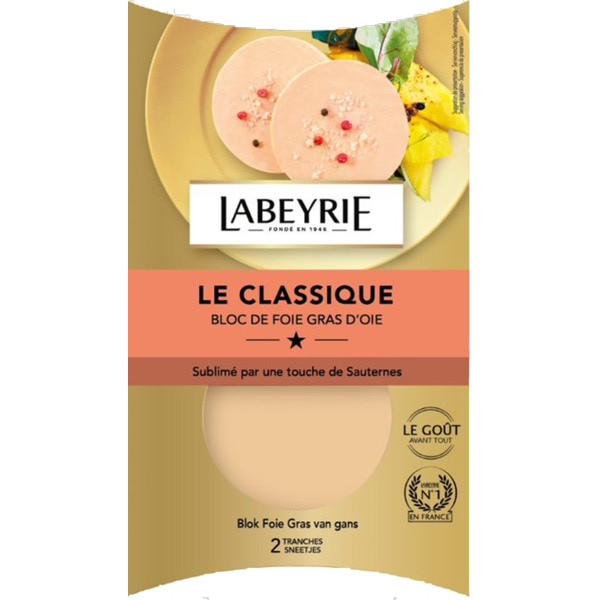Bloco de Foie Gras de Ganso 2 Unidades embalagem 80 g