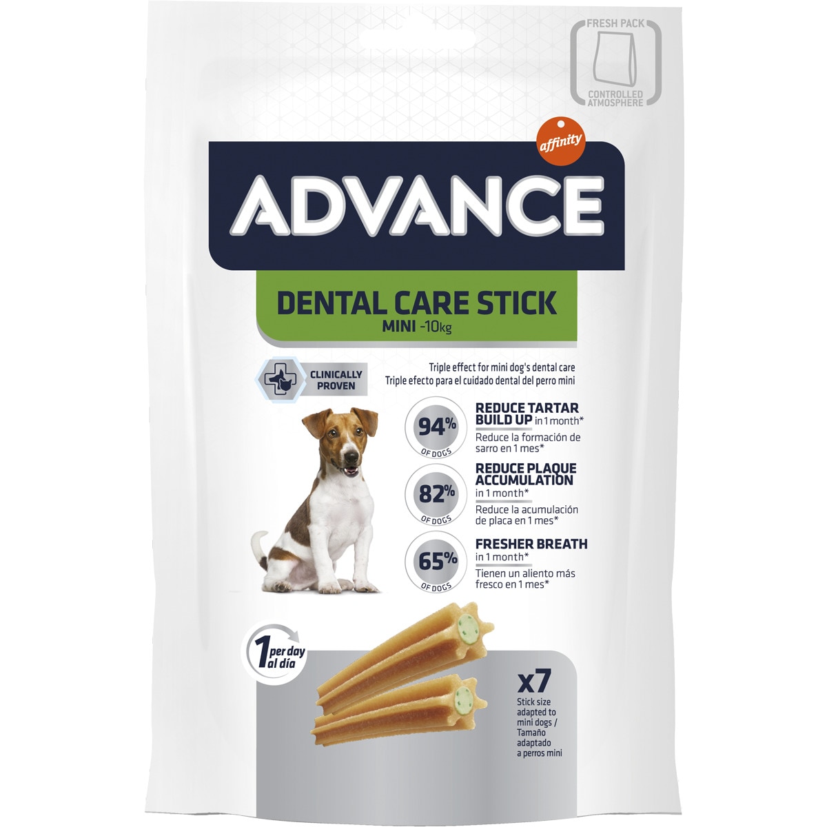 Dental Care Stick Mini Dogs Pack 7 embalagem 90 g