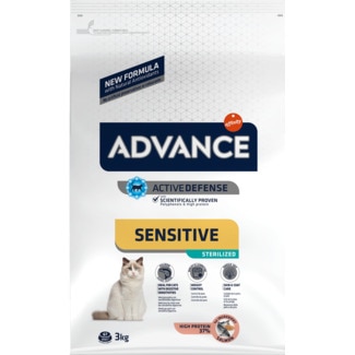 Ração para Gato Sterilized Adult 1 a 10 Anos com Salmão e Cevada embalagem 3 kg - Advance