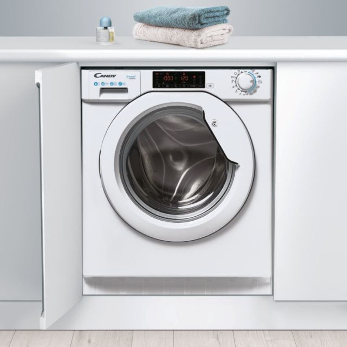 Máquina de Lavar Roupa Encastrável Candy Smart Inverter CBW 48TWME-S de 8 kg e 1400 rpm - Branco 4