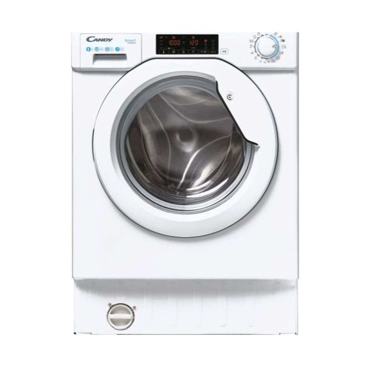 Máquina de Lavar Roupa Encastrável Candy Smart Inverter CBW 48TWME-S de 8 kg e 1400 rpm - Branco 1