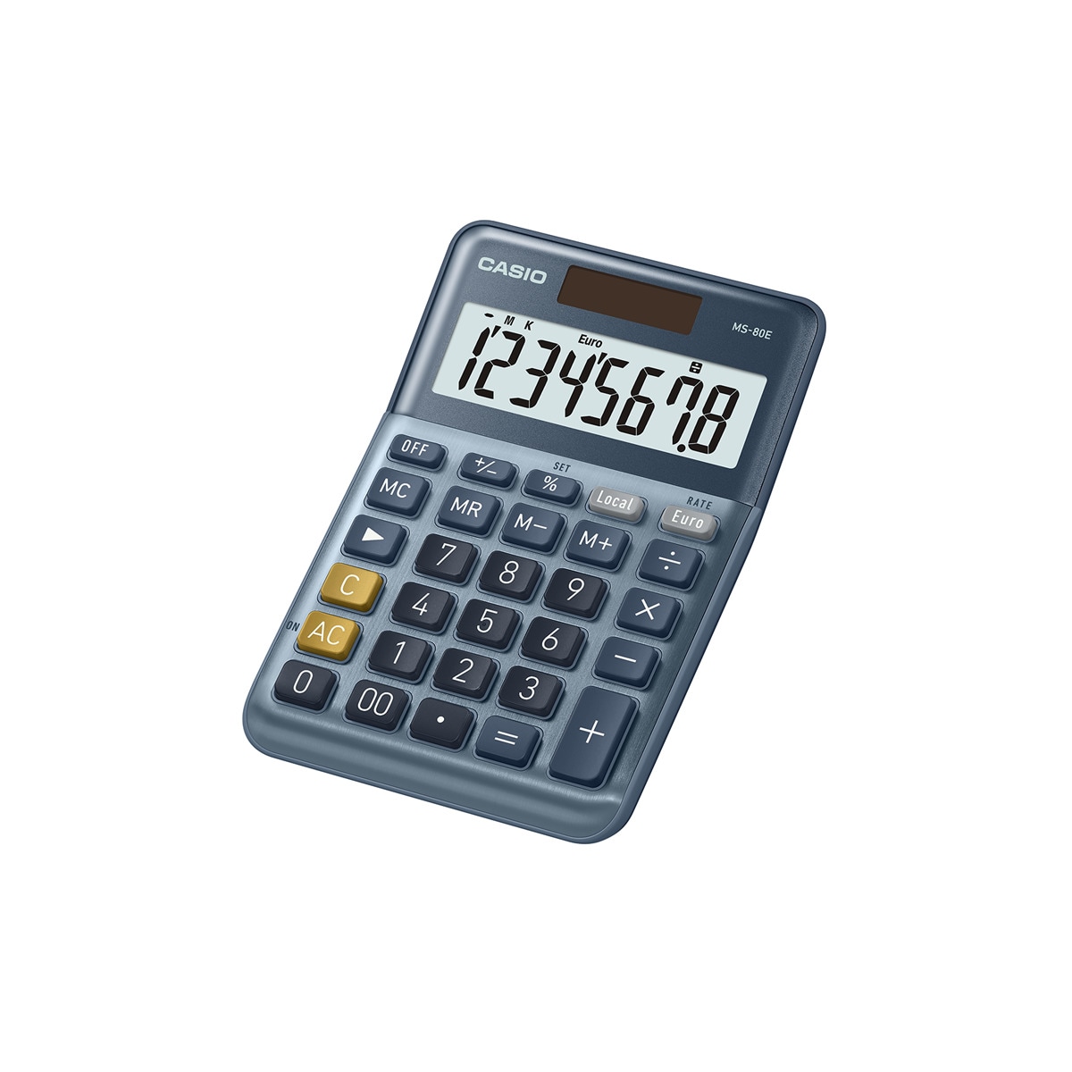 Calculadora de Sobremesa Casio MS-80E, Azul Azul-2