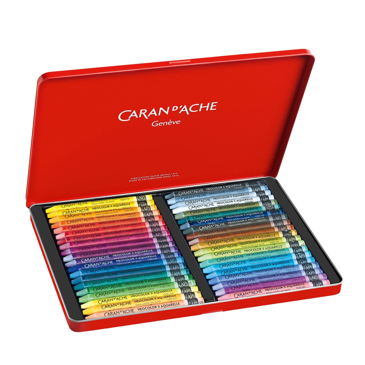 Cera Acuarelable Neocolor II 40 Surtidos Caran d'Ache Multicolor Multicolor-1