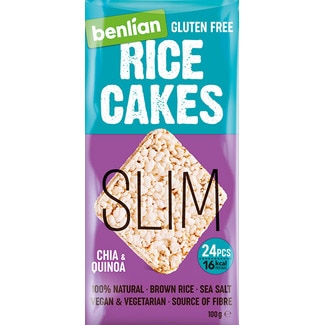 Tortas de Arroz Finas sem Glúten embalagem 100 g - Benlian