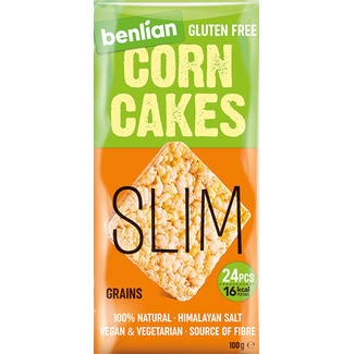 Bolachas Milho Finas Mix Cereais sem Glúten embalagem 100 g - Benlian