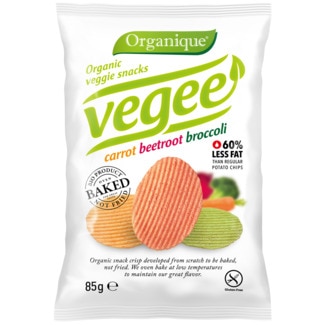 Batatas Fritas Veggie de Cenoura, Beterraba e Bróculos sem Glúten Biológicas embalagem 85 g - Organique